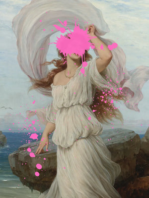 Romantisch kunstwerk met roze detail