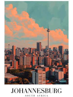 Stadsgezicht met wolkenkrabbers