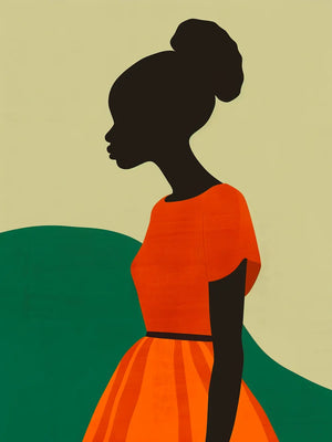 Abstracte vrouwelijke figuur