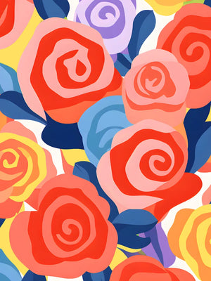 Abstracte illustratie van rozen