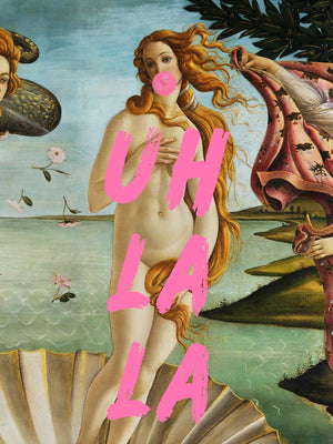 Botticelli kunst met trendy tekst