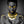 Zwart-wit portret met gouden details