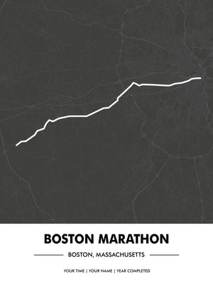 Minimalistische marathon kunstwerk