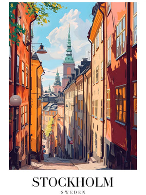 Kunstwerk van Zweedse stad