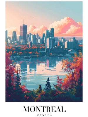 Kunstprint van Montreal skyline
