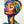 Vibrant kunstwerk van vrouw