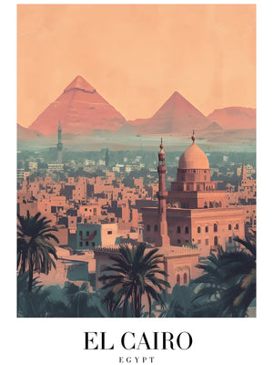 Kunstprint van Egyptische piramides