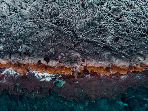 Ademende kustlijn in rust