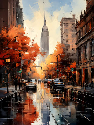 Empire State in herfstlicht