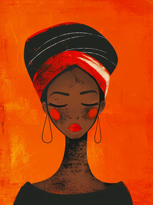 Moderne kunstprint van vrouw