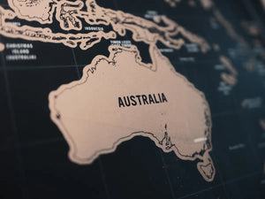 Australië kaart illustratie