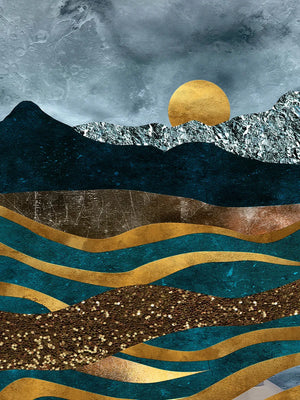 Sereen kunstwerk met natuurthema