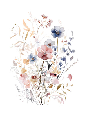 Zomerse bloemenillustratie