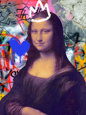 Opvallende mix van graffiti en iconische schilderkunst