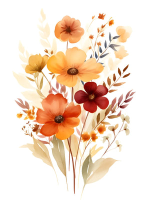 Kleurrijke bloemenprint met natuurlijke uitstraling