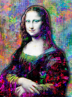 Moderne kunstafbeelding van Mona Lisa