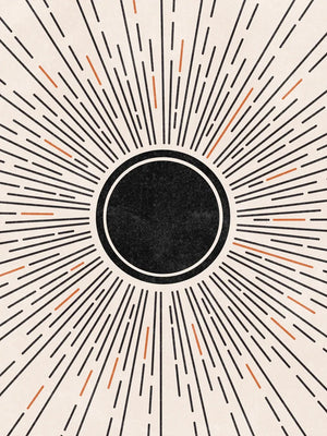 Minimalistische abstracte zonnestralen