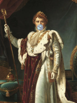 Uitzonderlijk schilderij van een heerser