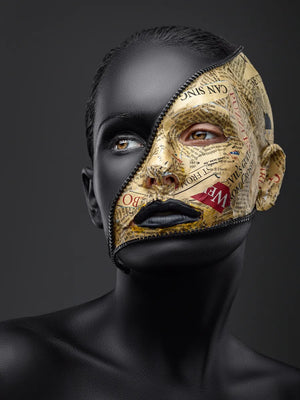 Moderne kunst van een gemaskeerde man