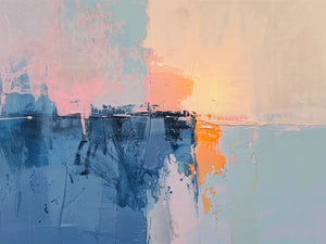 Zee en lucht in abstractie