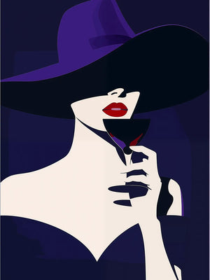 Moderne portretillustratie in luxe kleuren