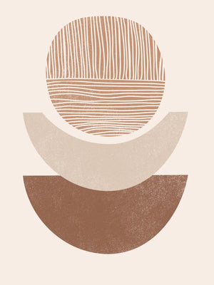 Stijlvolle wanddecoratie met rondingen