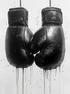 Kunstwerk van bokshandschoenen